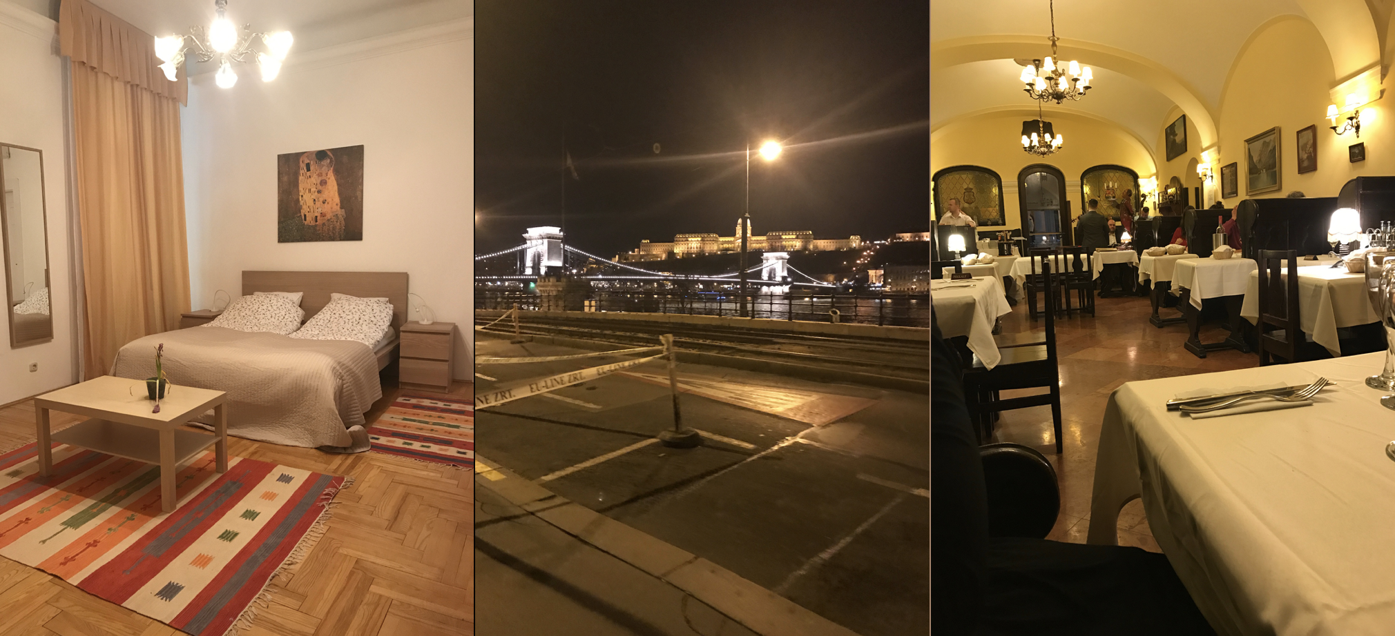 Budapest donau floden restaurant airbnb lejlighed